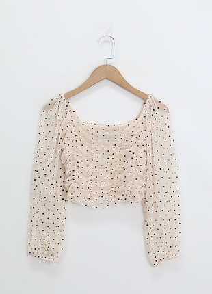Топ кроп топ в горох