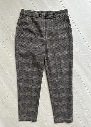 Брюки цупкі в клітинку