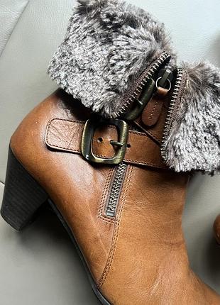 Утеплені шкіряні черевички gabor