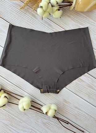 Жіночі безшовні труси графітові
