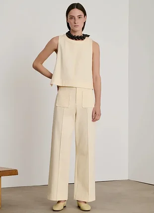 Французские премиальные брюки soeur, плотный хлопок твил