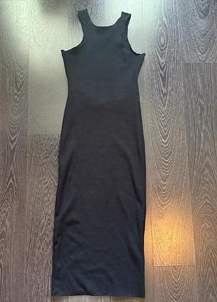 Чорна сукня-футляр zara s