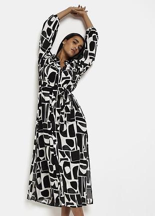 Макси платьевая рубашка