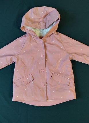 Куртка дождевик на девочку 9-12 мес primark