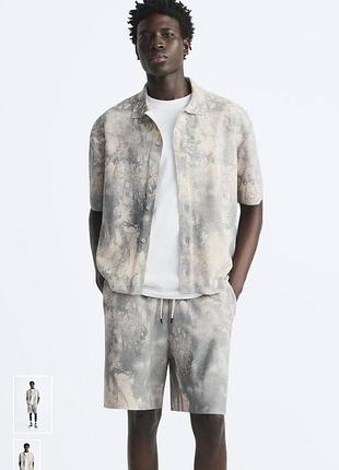 Трикотажна сорочка з принтом тай-дай