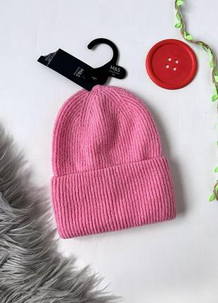 Шапка бини в рубчик m&amp;s