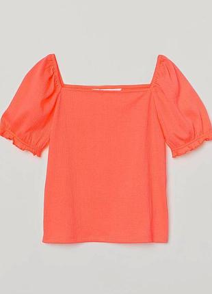 Укороченная футболка топ h&amp;m на девочку подростка, 146-152, 10-12 лет, 40011