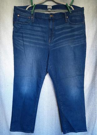 99% коттон женские джинсы батал высокая посадка