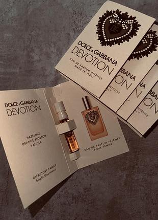 Пробники dolce&gabbana devotion eau de parfum intense. 2