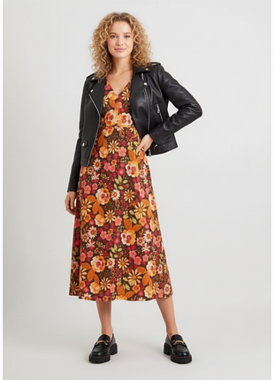 Платье в цветочный принт