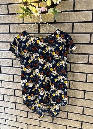 Блузка papaya квіти футболка шнуровка
