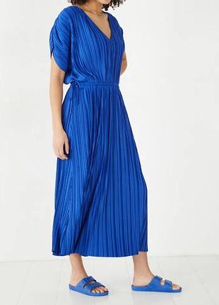 Платье миди плиссе