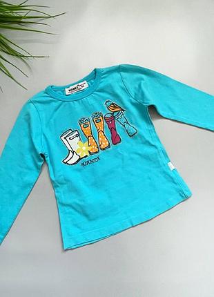 Футболка детская турецкая для девочки с длинным рукавом (260073480)