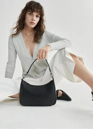 Шкіряна сумка-багет від відомого бренду  smith canova