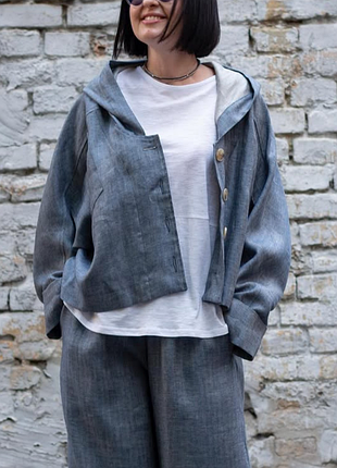 Стильный льняной жакет