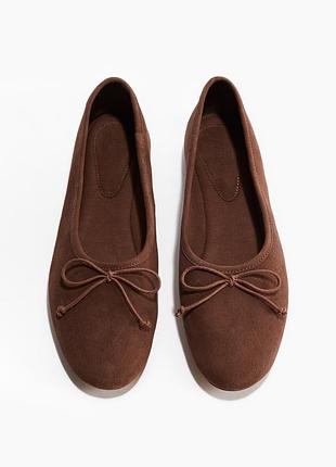 Балетки жіночі коричневі hm new