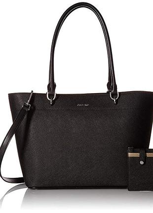 Сумка кожаная calvin klein susan saffiano leather tote h8ga18sy оригинал