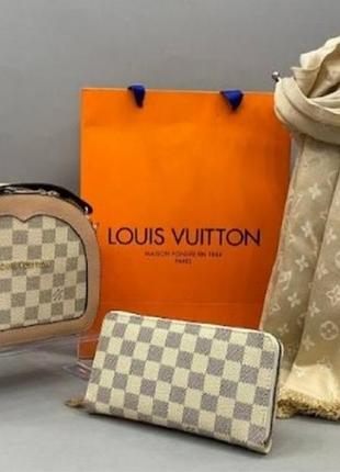 Вместительный кошелек/портмоне на два отделения на замке