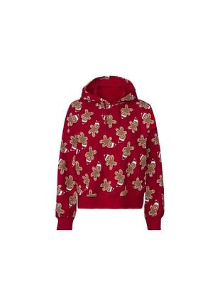 Esmara толстовка-худі жіноча різдвяна червона на флісі,розмір xs,s,м