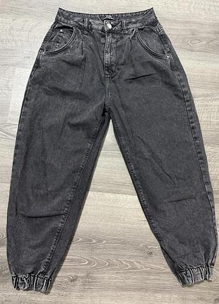 Джинси жіночі, мом, темно-сірі , bershka, eur 36,mex 26.