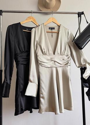 Сатинові сукні