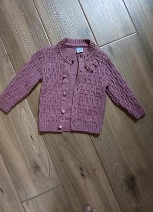 Детский вязаный кардиган