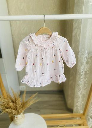 Муслінова сукня на 6-9 місяців