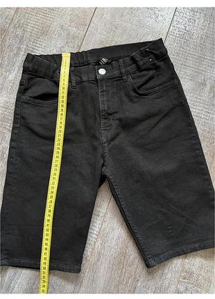 Шорти h&m джинсові чорні 9