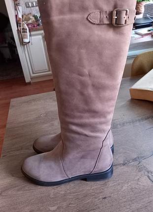 Женские сапоги из нубука