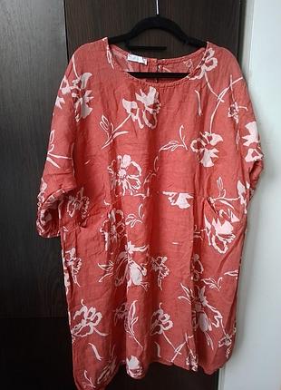 Блуза льняная,100%лён,туника