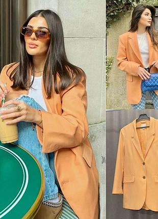 Піджак від н&м з нової колекції в персиковому колярі