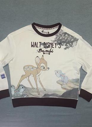 Жіночий стильний світшот мультяшний принт дісней бембі