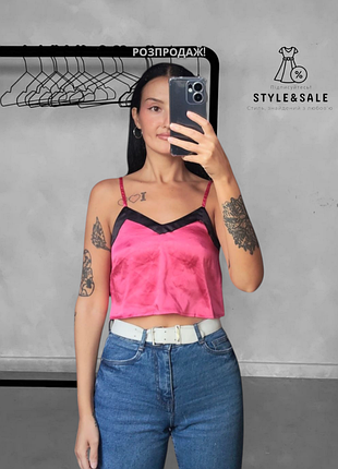 Короткий шифоновый топ boohoo s 44