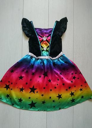 Карнавальное платье ведьмочка на хеллоуин на 5-6 лет