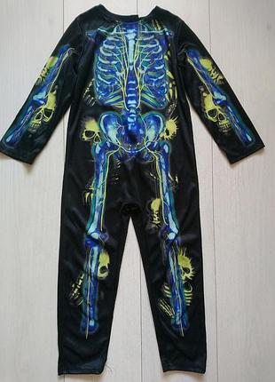 Карнавальний костюм скелет на хеллоуїн на 5-6 років