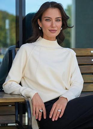 Свитер, гольф кашемировый в цветах