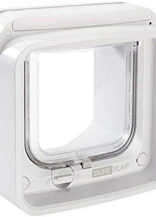 Дверца для кошек sureflap с идентификацией микрочипа. запираемая дверца, технология dualscan