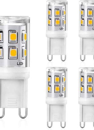 Led лампа yuiip g9 2 вт – енергоефективна заміна для галогенок 20/25 вт, 3000 к, 360°, 5 шт