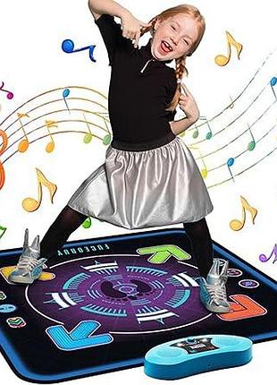 Танцевальный коврик с музыкой и led-подсветкой для детей 3–10 лет, 3 режима игры
