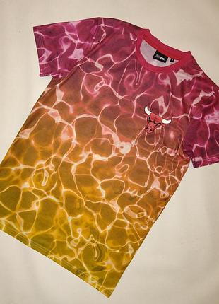 Футболка кольорова мерч chicago bulls