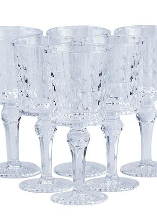Бокалы под вино винтажные 6 шт по 200 мл hp4158