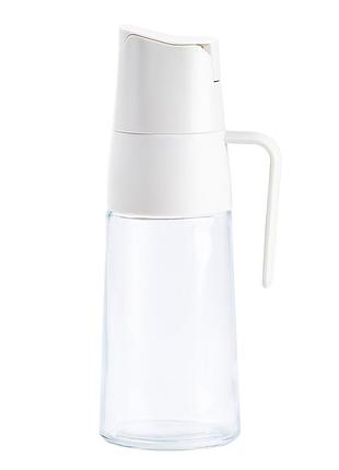 Бутылка дозатор для масла и уксуса 600 мл с носиком бежевая hp16294