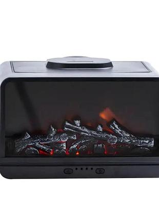 Зволожувач повітря камін 300 мл чорний