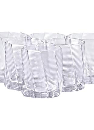 Набор из шести стаканов объемом 300 мл для лимонада, сока и коктейлей hp-16-15