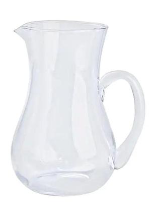 Стеклянный кувшин для напитков 1,2 л прозрачный hp575