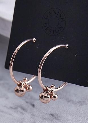 Сережки pilgrim золото конго