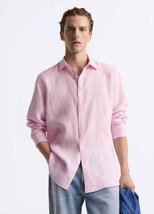 Сорочка зі 100 % льону zara