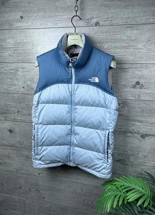 Жилетка пуховик the north face 700 жіноча набивка пуха розмір л