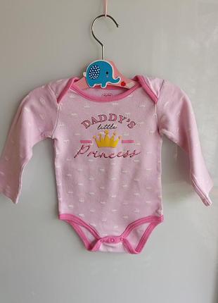 Боди с длинными рукавами 3-6 месяцев