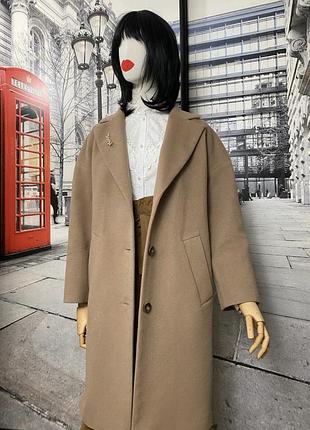 🇮🇹 шерсть кашемір жіноче пальто преміумкласу samange кольору кемел
